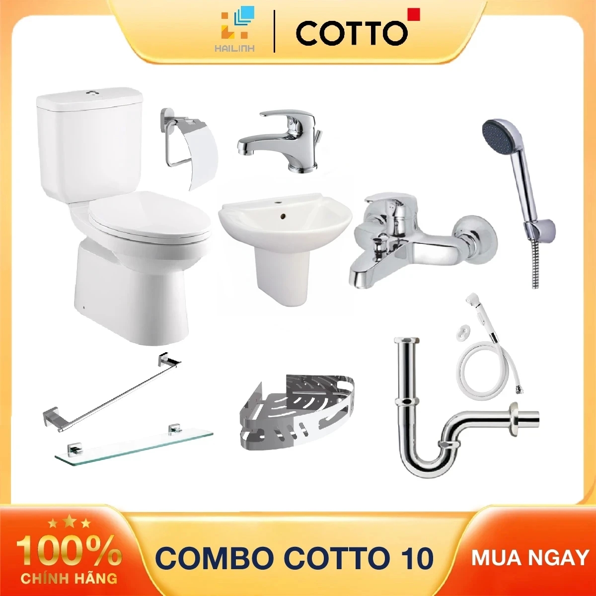 Ảnh Combo thiết bị vệ sinh Cotto 10 1