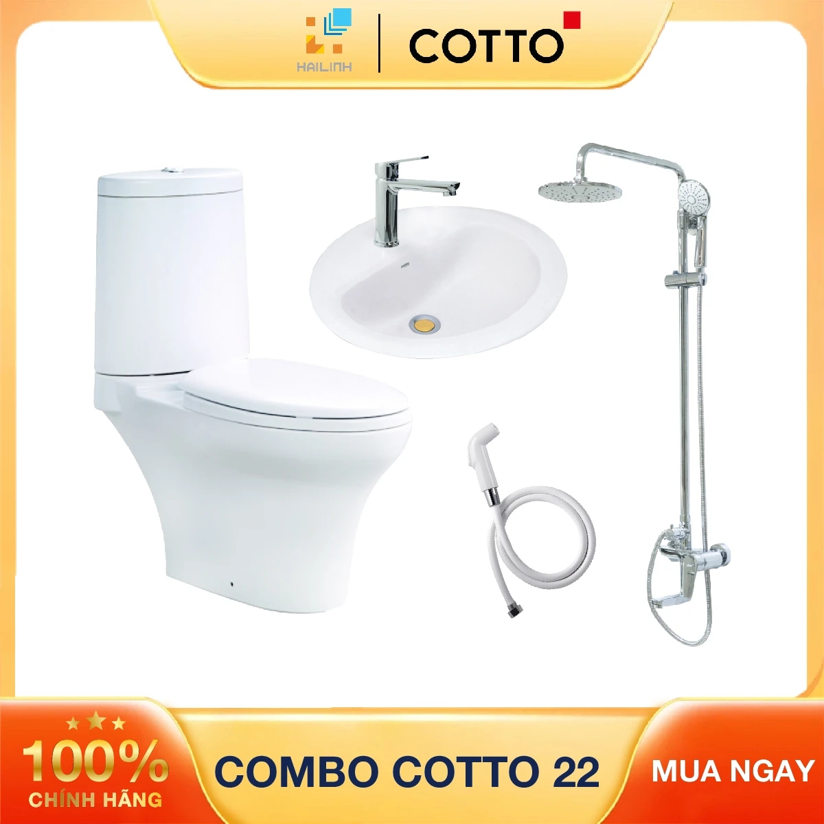 Ảnh Combo thiết bị vệ sinh Cotto số 22 1