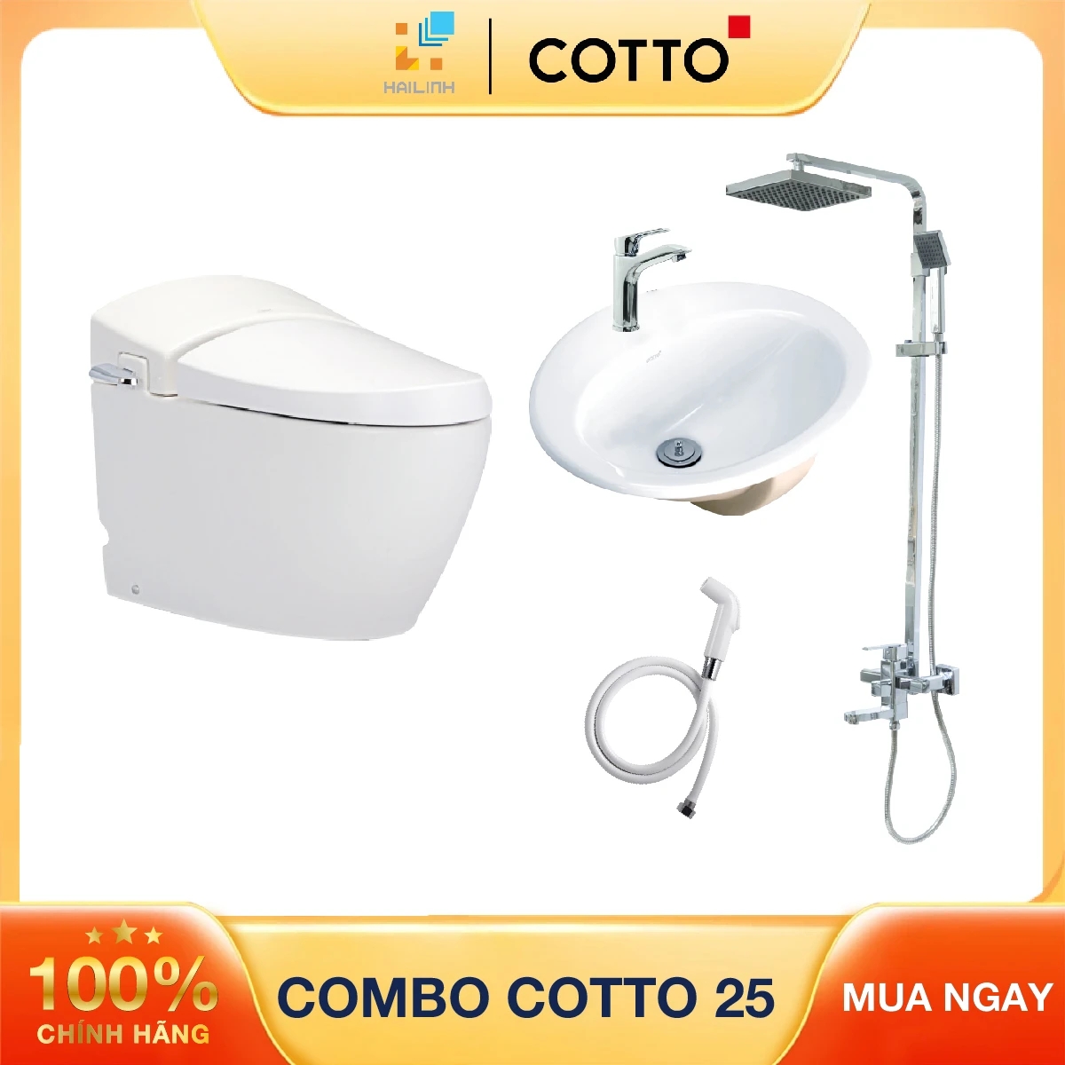 Ảnh Combo thiết bị vệ sinh Cotto số 25 1