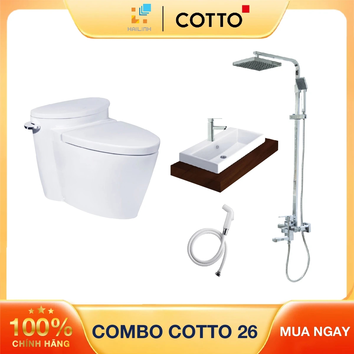 Ảnh Combo thiết bị vệ sinh Cotto số 26 1