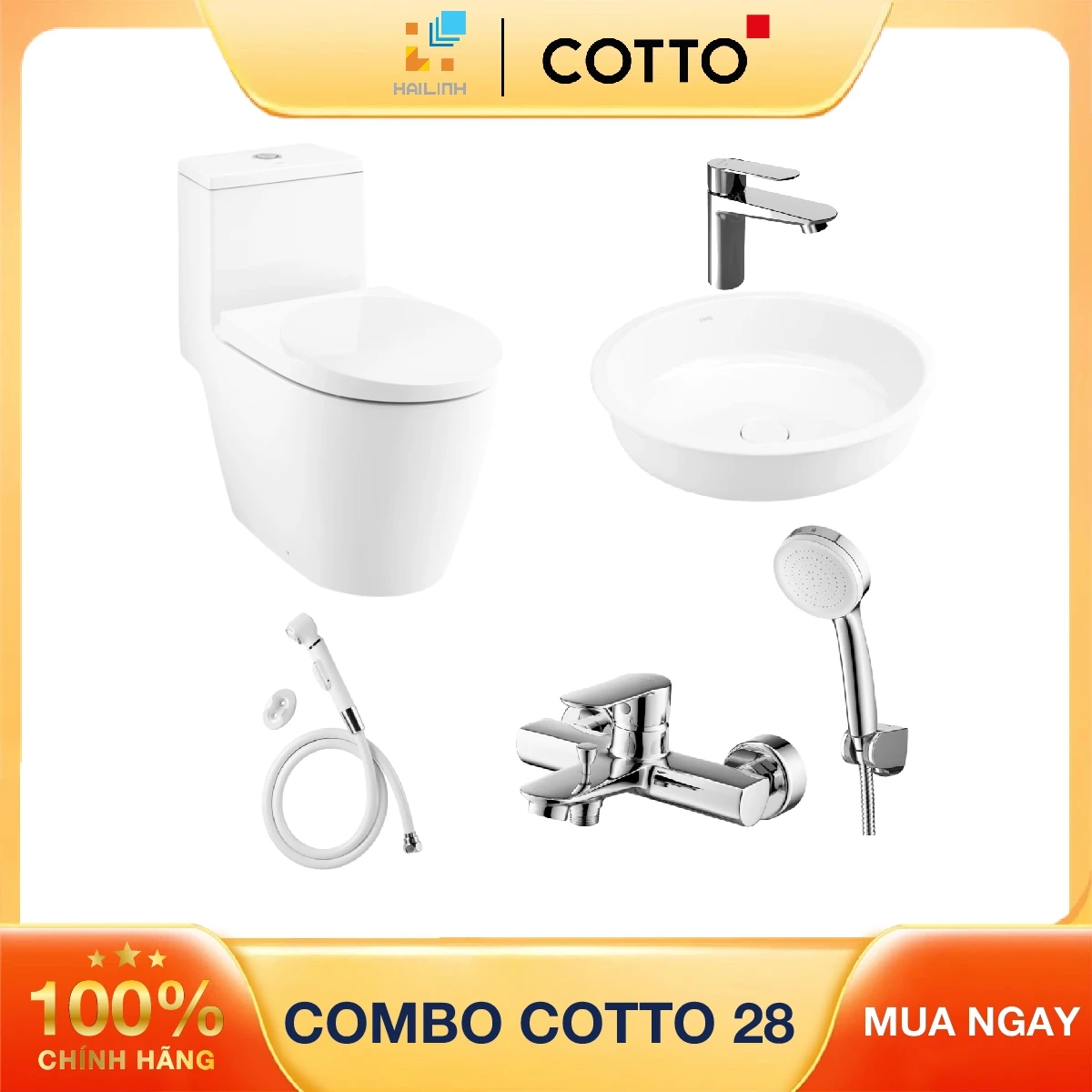 Combo thiết bị vệ sinh Cotto số 28
