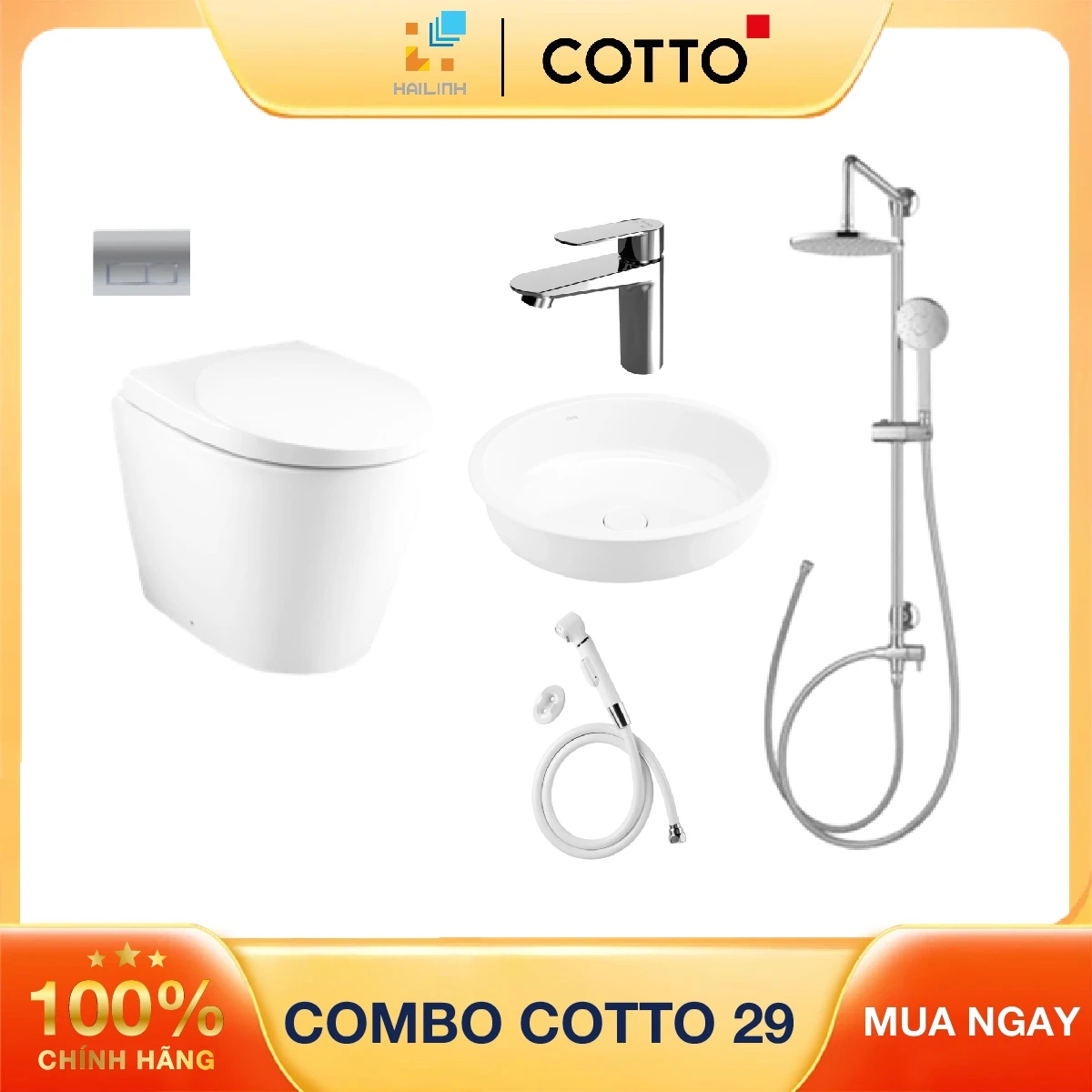 Ảnh Combo thiết bị vệ sinh Cotto số 29 1