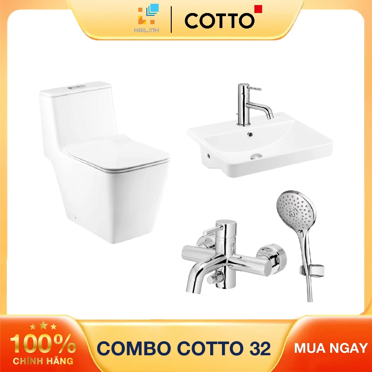 Ảnh Combo thiết bị vệ sinh Cotto số 32 1