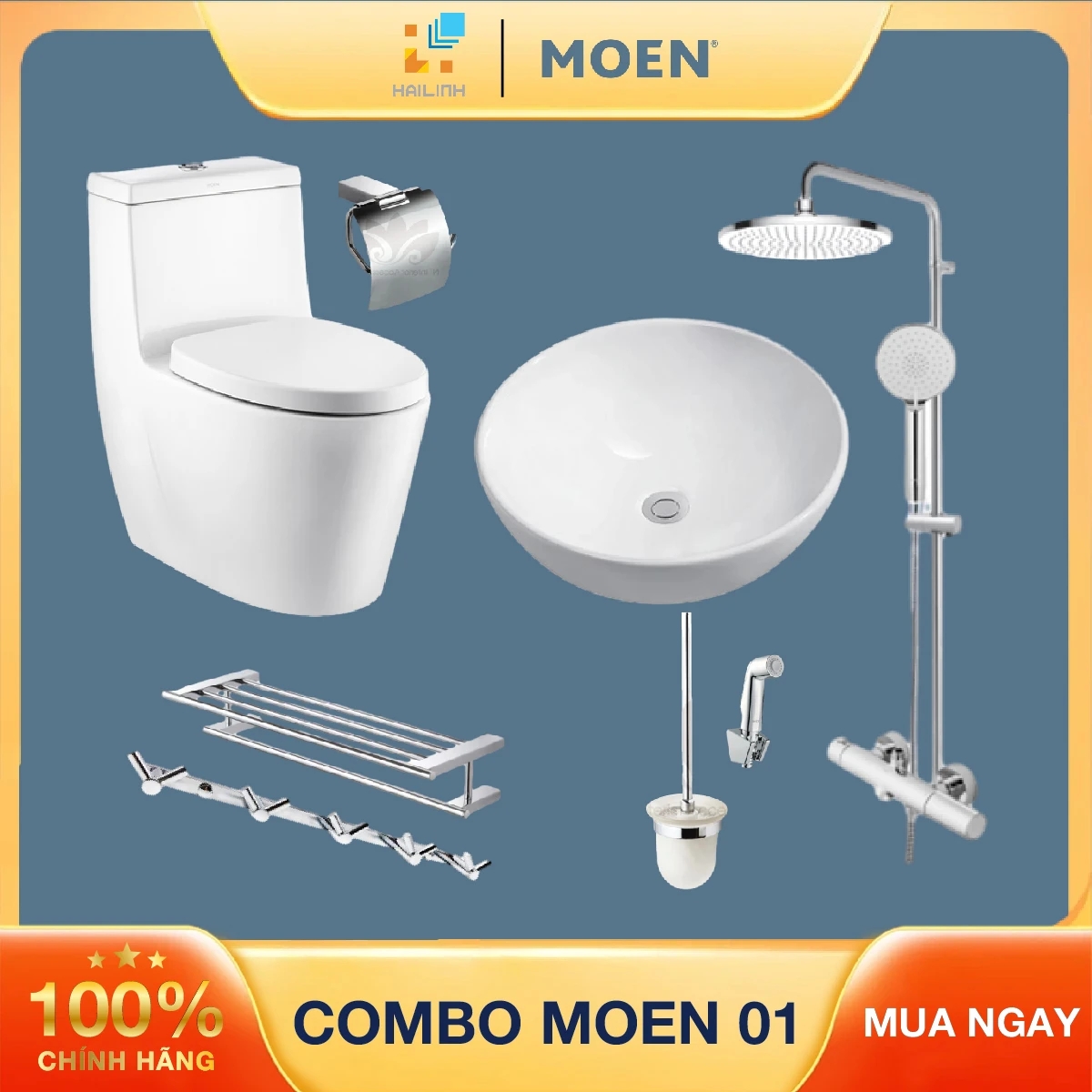 Combo thiết bị vệ sinh Moen 01
