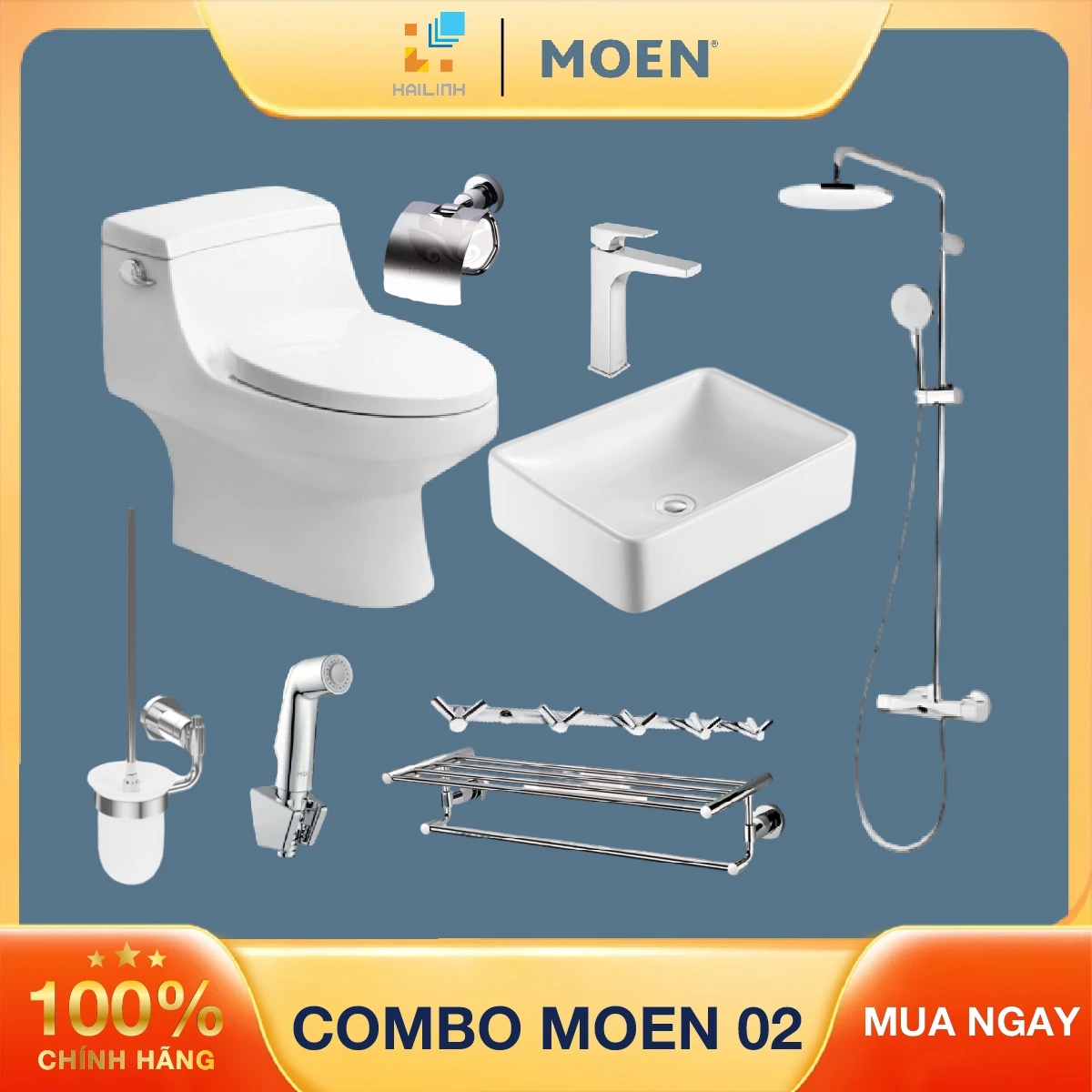 Ảnh Combo thiết bị vệ sinh Moen 02 1