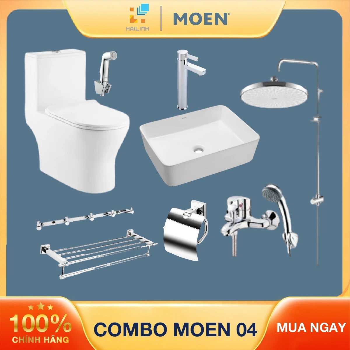 Ảnh Combo thiết bị vệ sinh Moen 04 1