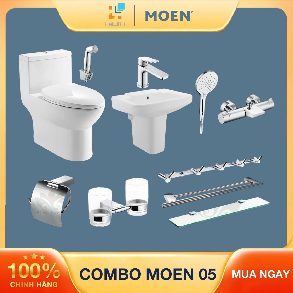 Combo thiết bị vệ sinh Moen 05