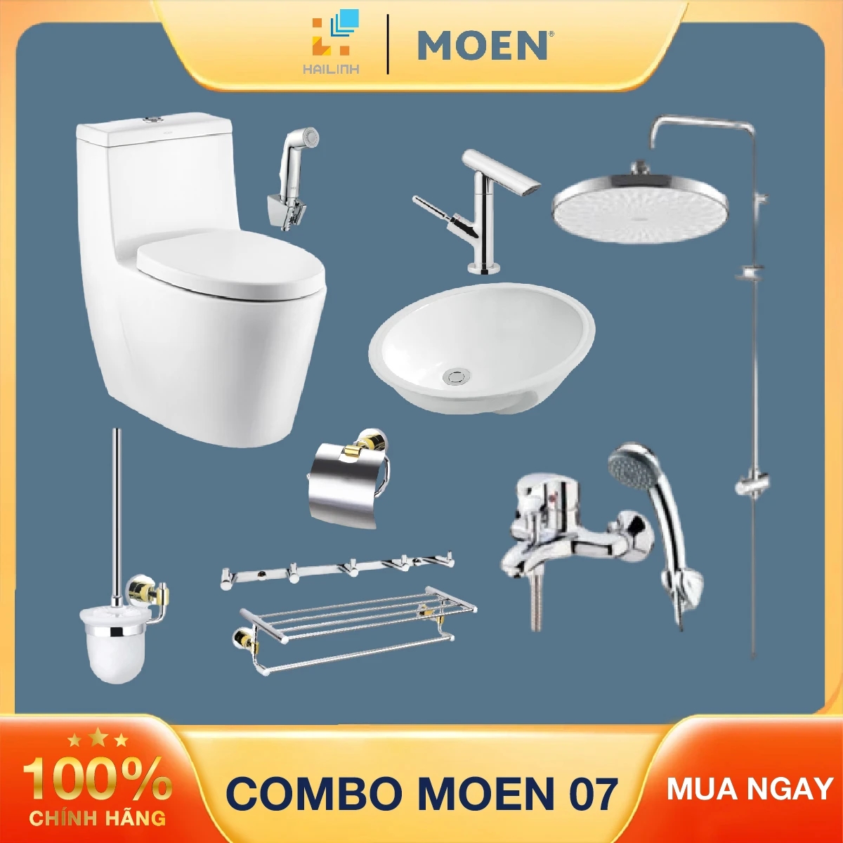 Ảnh Combo thiết bị vệ sinh Moen 07 1