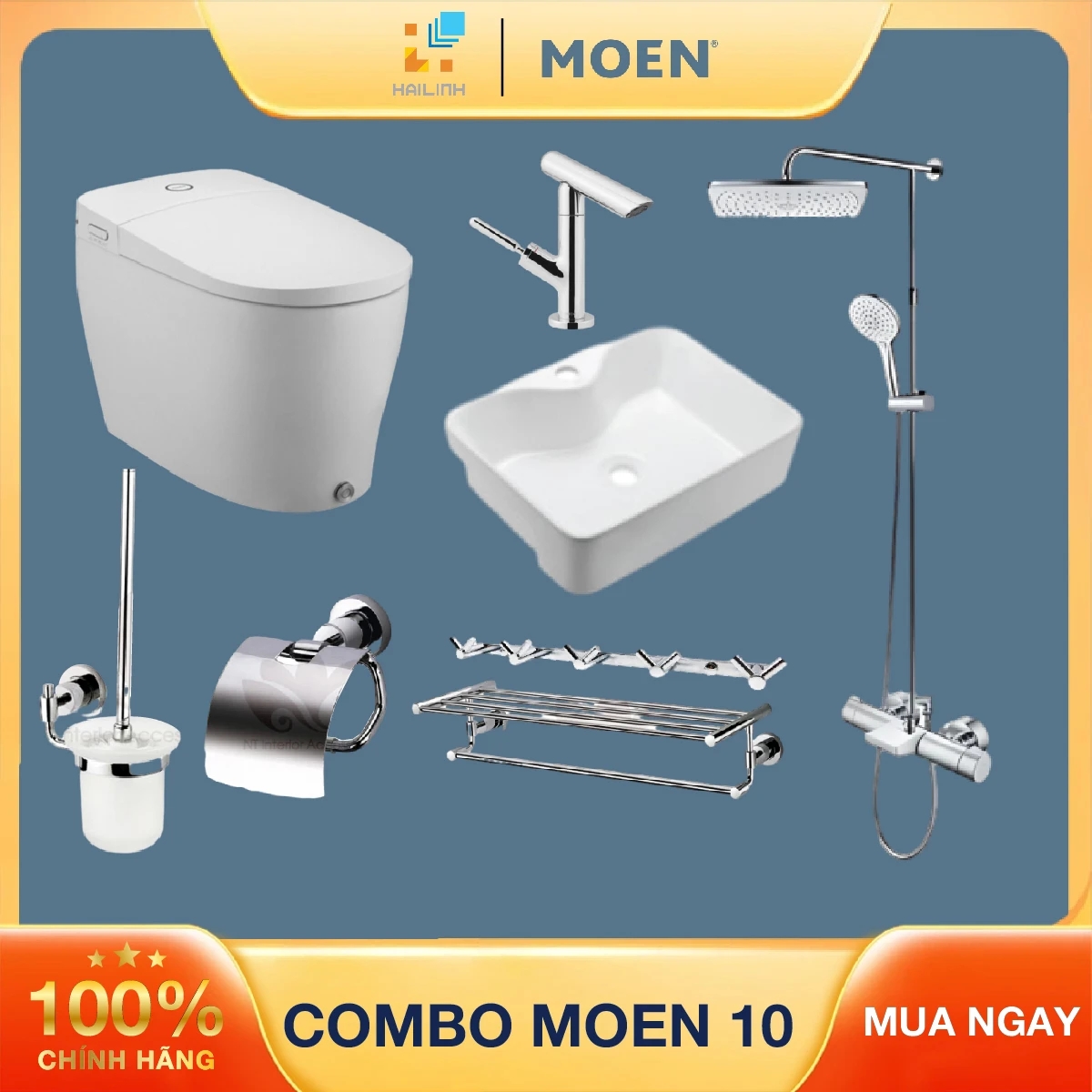 Ảnh Combo thiết bị vệ sinh Moen 10 1