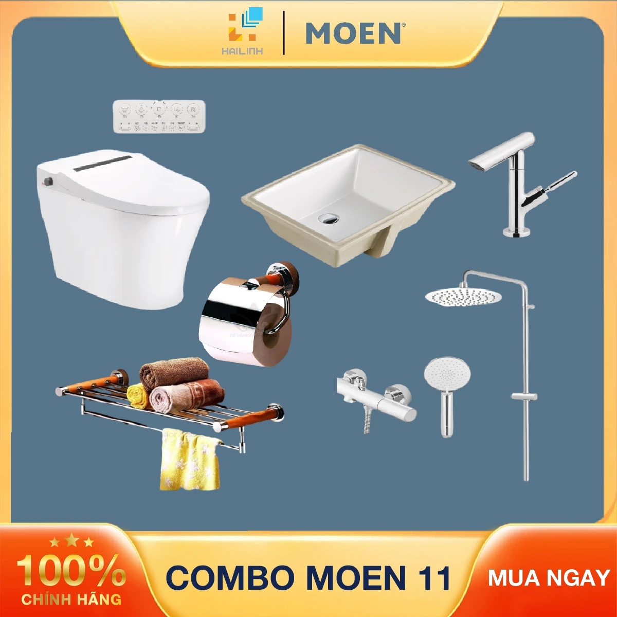 Combo thiết bị vệ sinh Moen 11