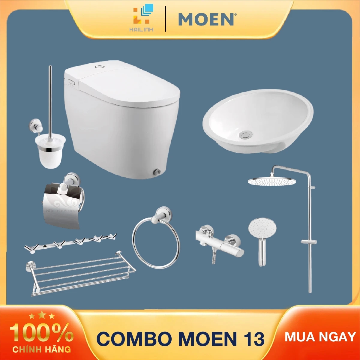Ảnh Combo thiết bị vệ sinh Moen 13 1