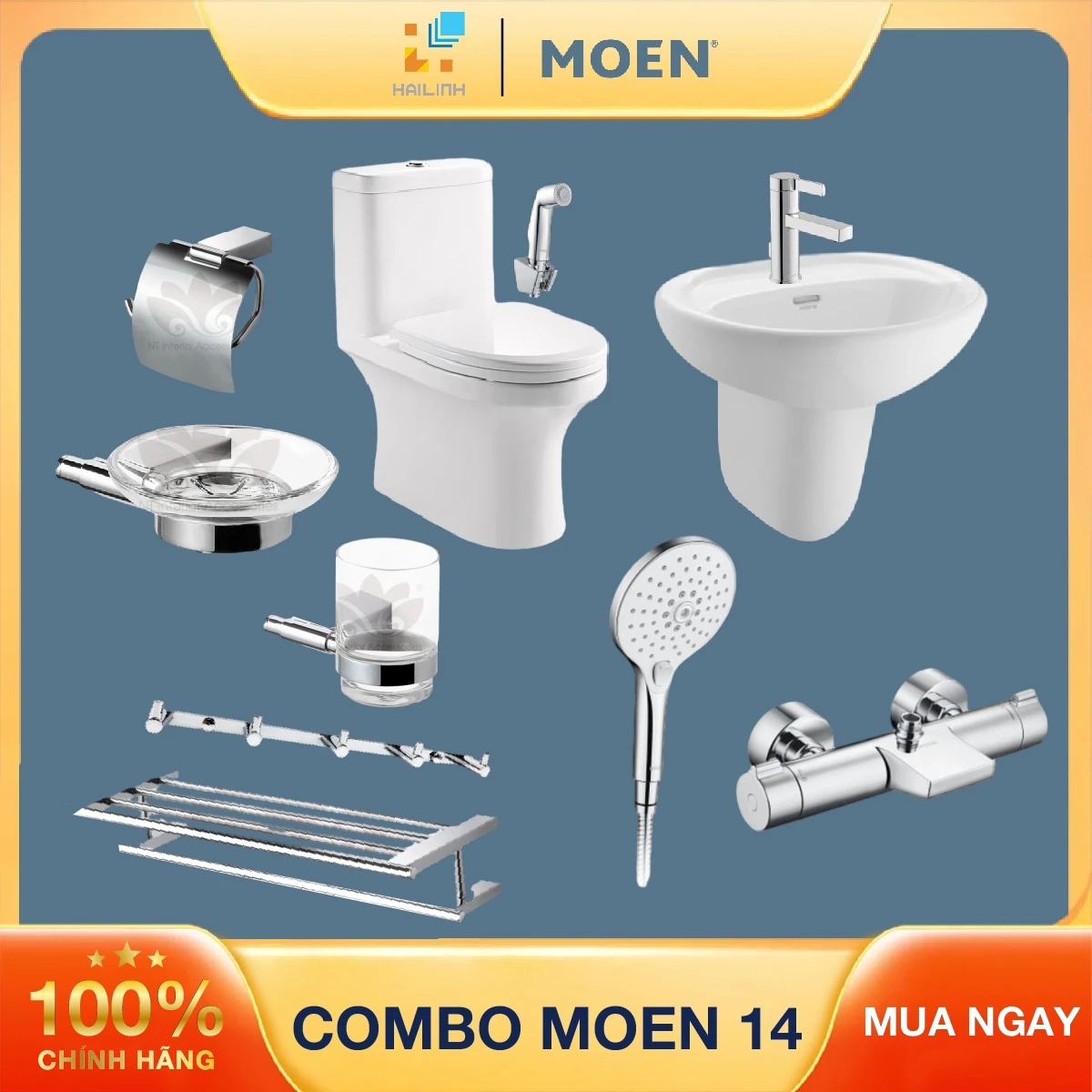 Ảnh Combo thiết bị vệ sinh Moen 14 1