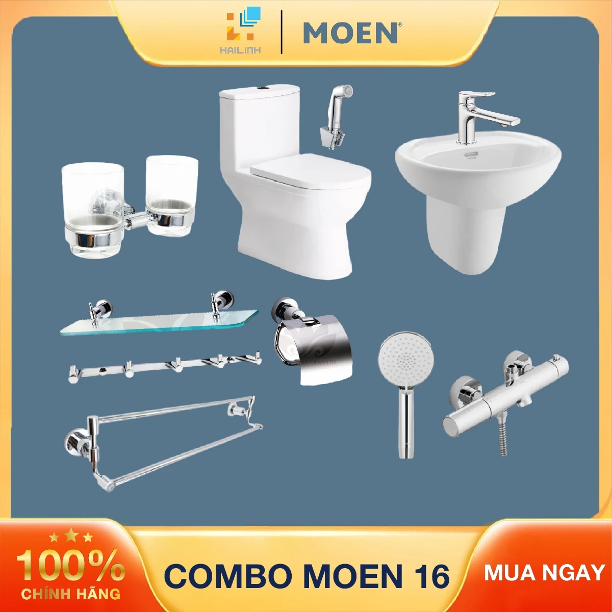 Ảnh Combo thiết bị vệ sinh Moen 16 1