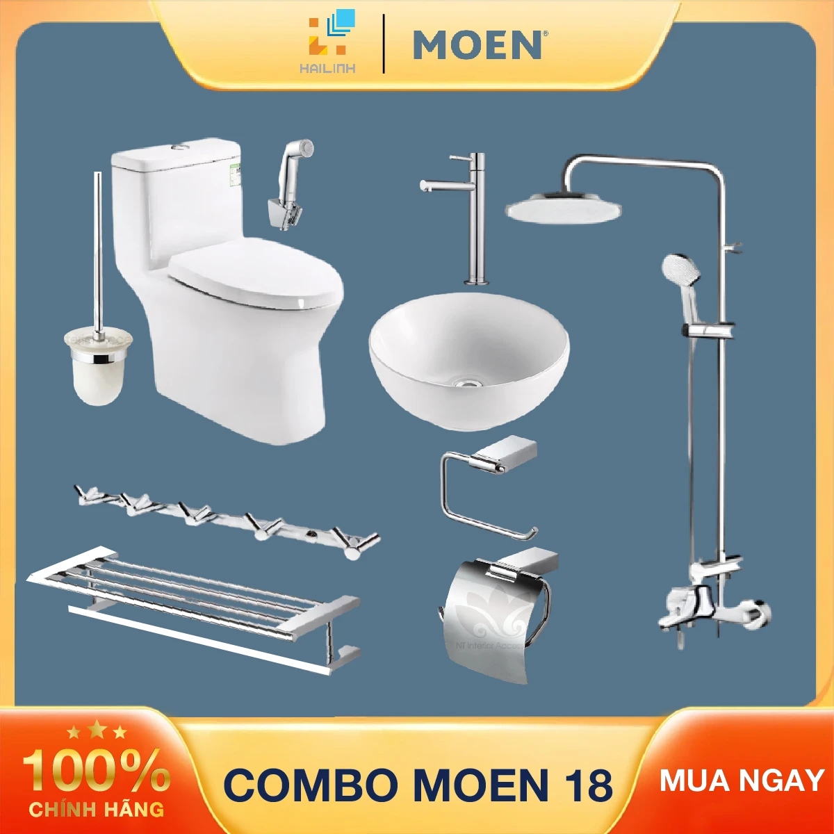 Combo thiết bị vệ sinh Moen 18