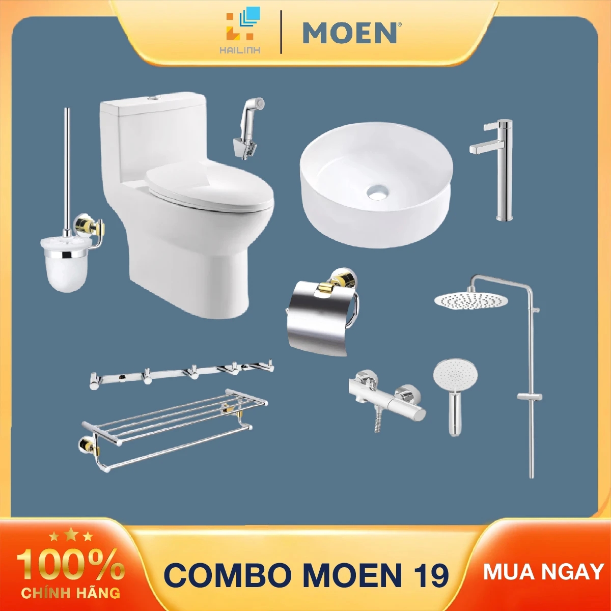 Ảnh Combo thiết bị vệ sinh Moen 19 1
