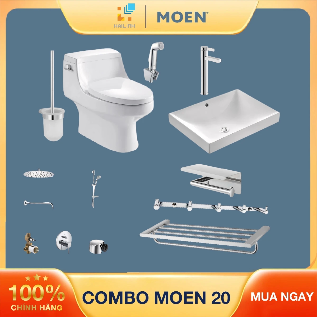 Ảnh Combo thiết bị vệ sinh Moen 20 1