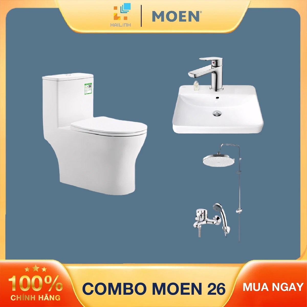 Ảnh Combo thiết bị vệ sinh Moen 26 1