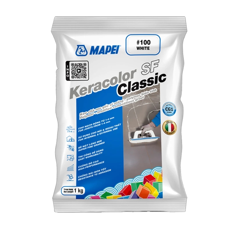 Ảnh Keo chà ron Keracolor SF Classic 100 White 1