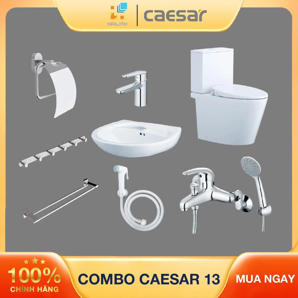 Ảnh Combo thiết bị vệ sinh Caesar số 13 1