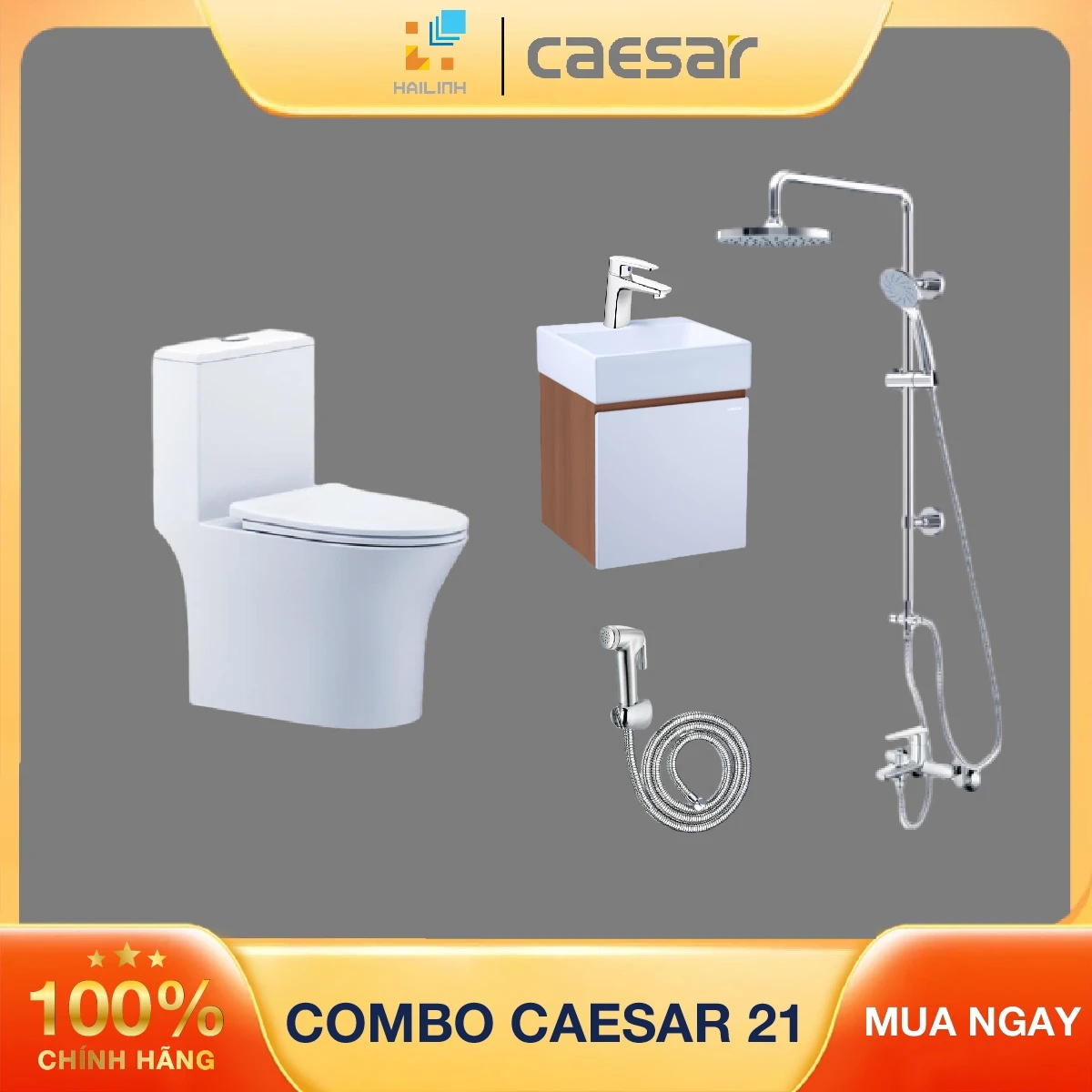 Ảnh Combo thiết bị vệ sinh Caesar số 21 1