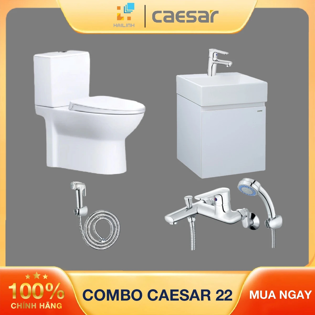 Ảnh Combo thiết bị vệ sinh Caesar số 22 1