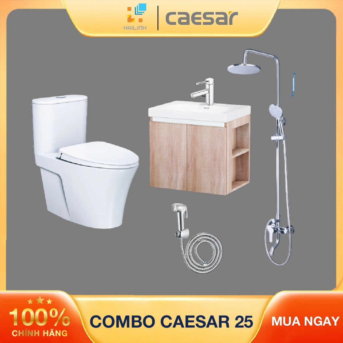 Ảnh Combo thiết bị vệ sinh Caesar số 25 1