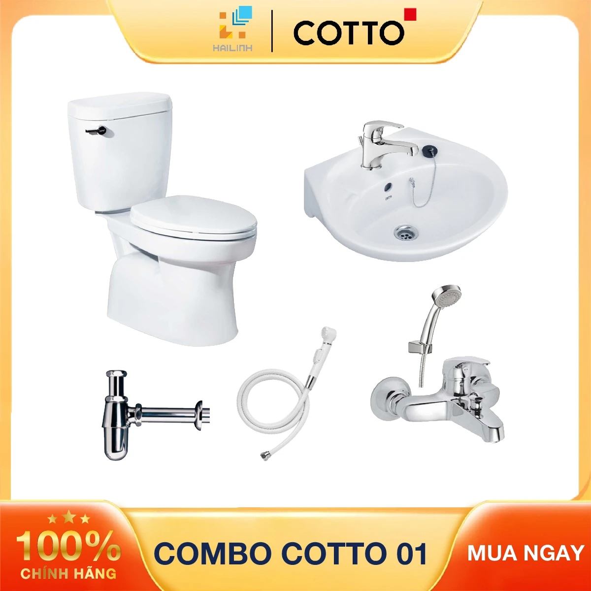 Ảnh Combo thiết bị vệ sinh Cotto 01 1