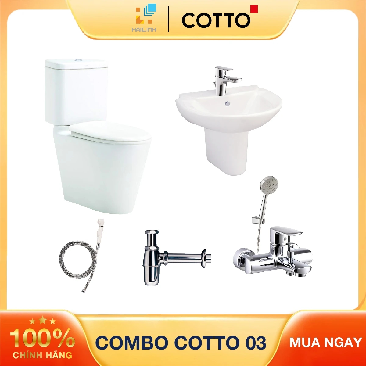 Ảnh Combo thiết bị vệ sinh Cotto 03 1