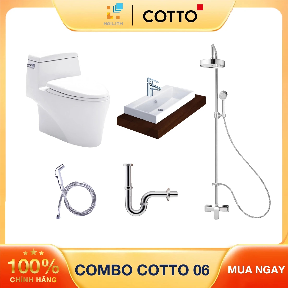 Ảnh Combo thiết bị vệ sinh Cotto 06 1