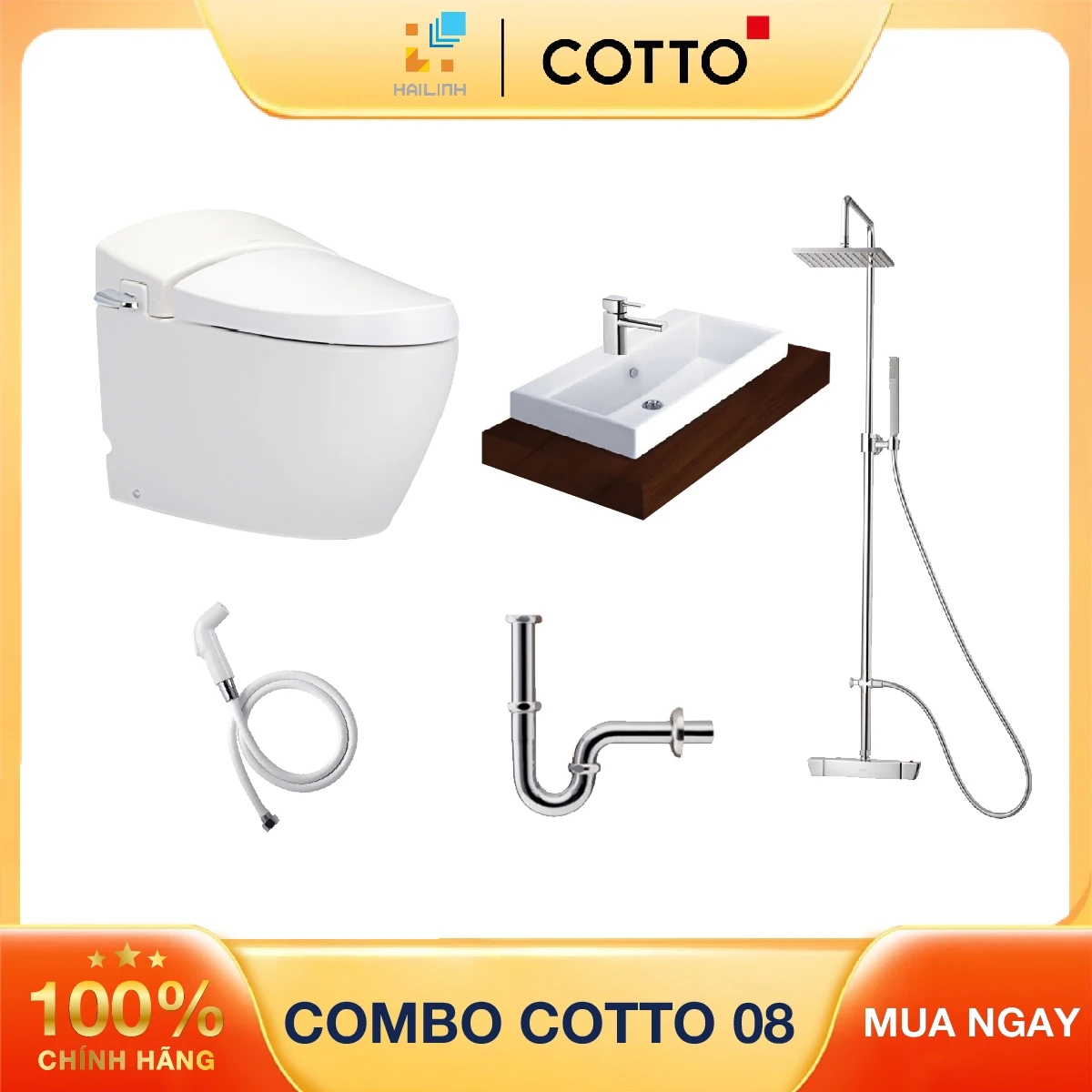 Ảnh Combo thiết bị vệ sinh Cotto 08 1