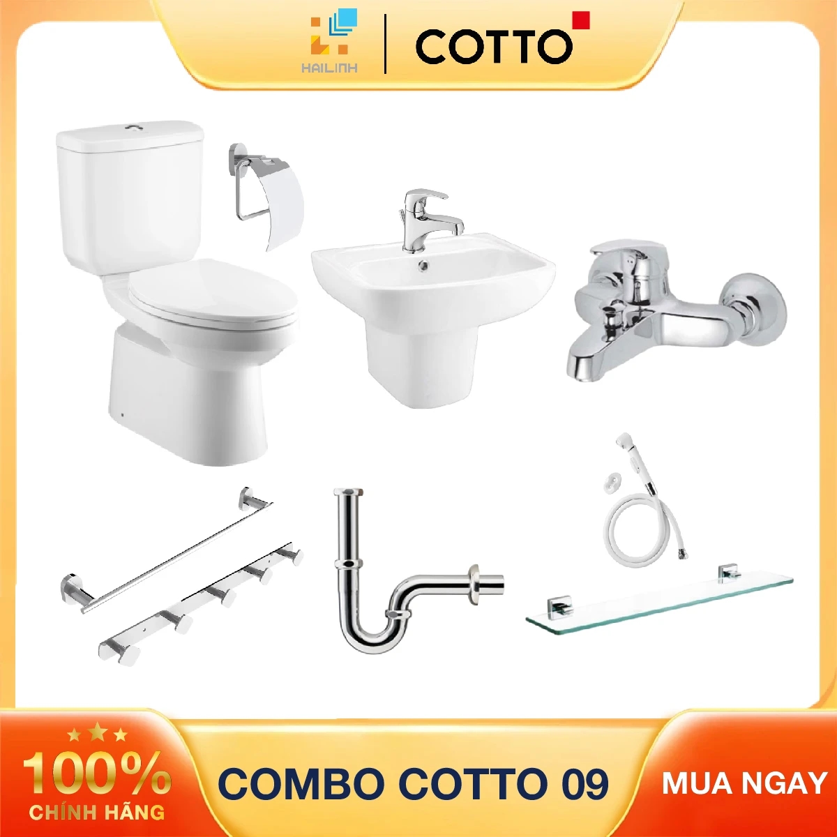 Ảnh Combo thiết bị vệ sinh Cotto 09 1
