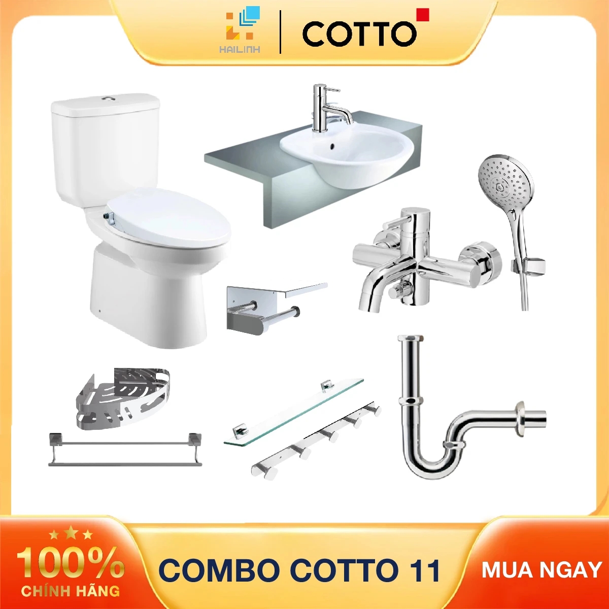 Ảnh Combo thiết bị vệ sinh Cotto 11 1