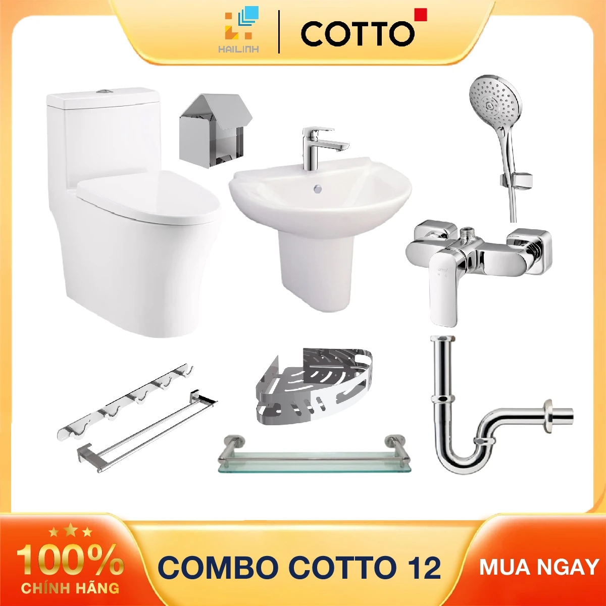 Combo thiết bị vệ sinh Cotto 12