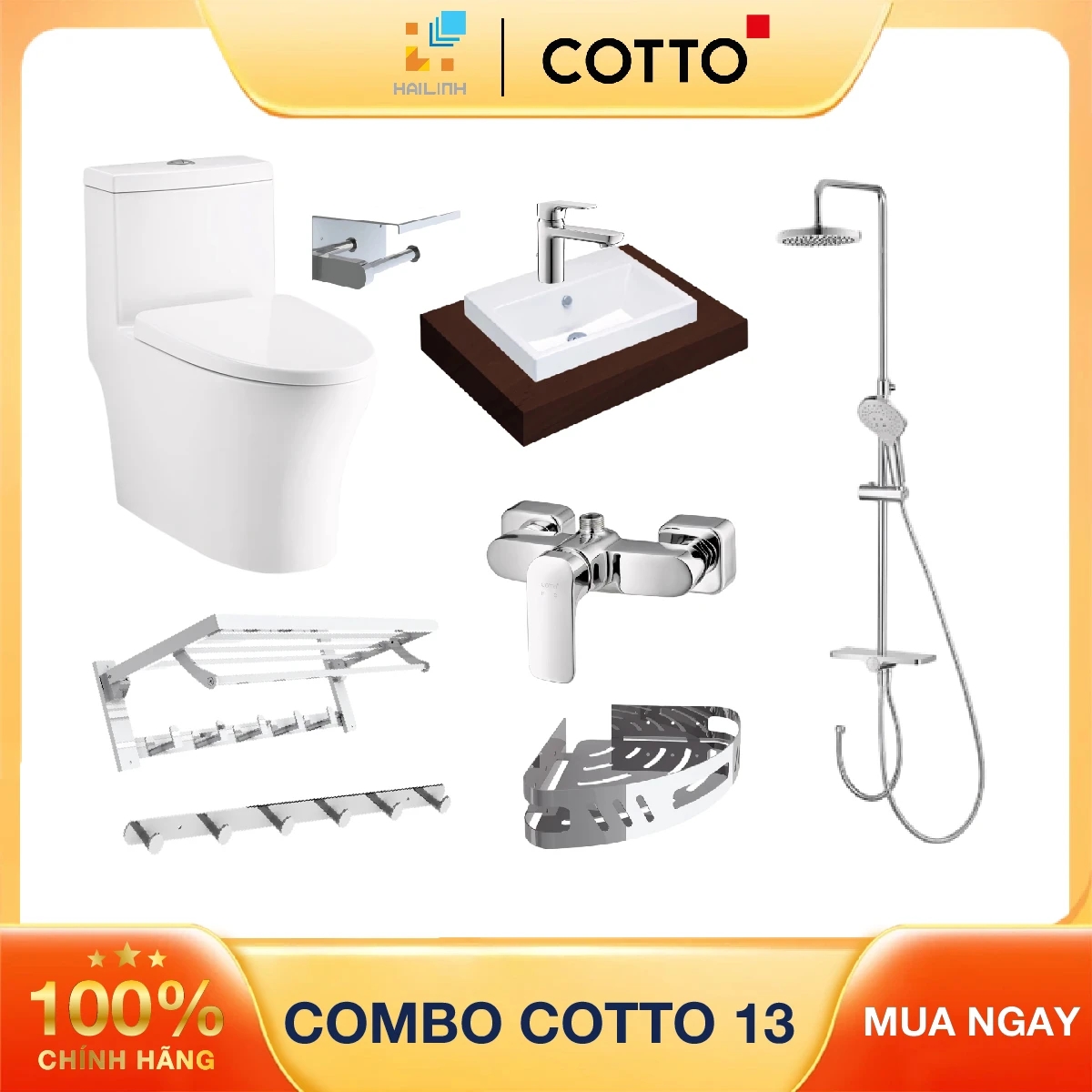 Combo thiết bị vệ sinh Cotto 13