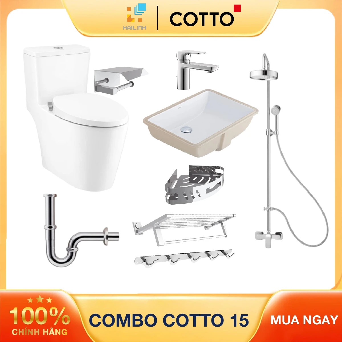 Combo thiết bị vệ sinh Cotto 15