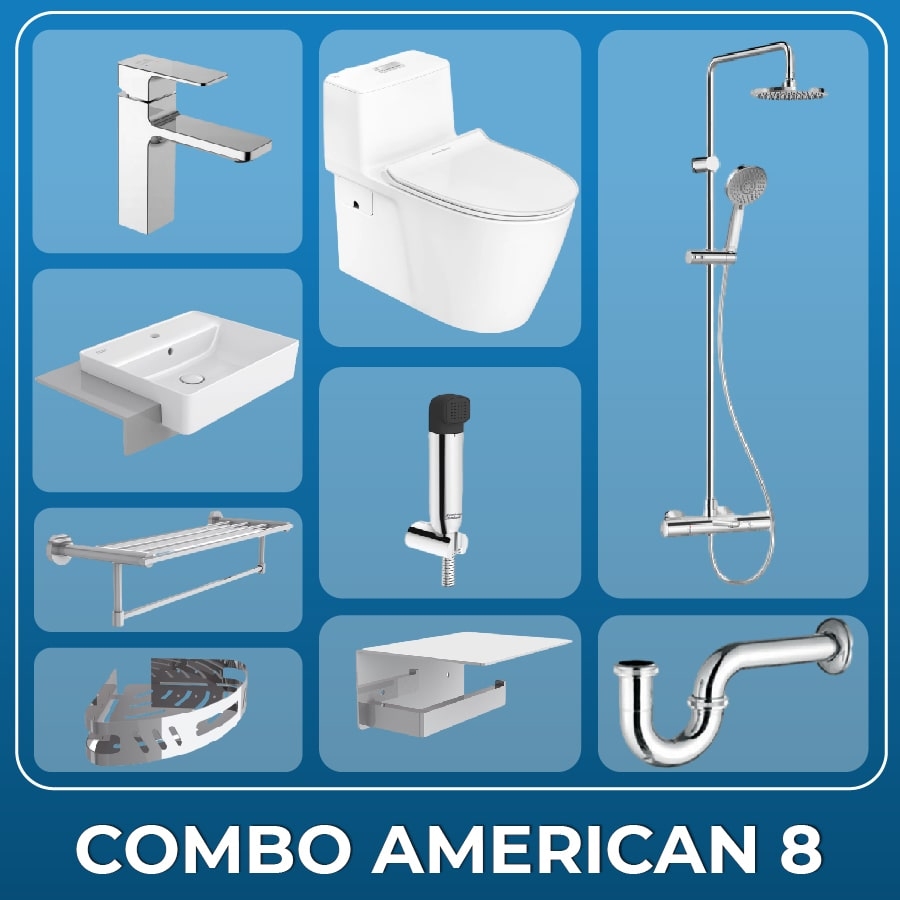 Ảnh Combo Thiết bị vệ sinh American Standard 08 1
