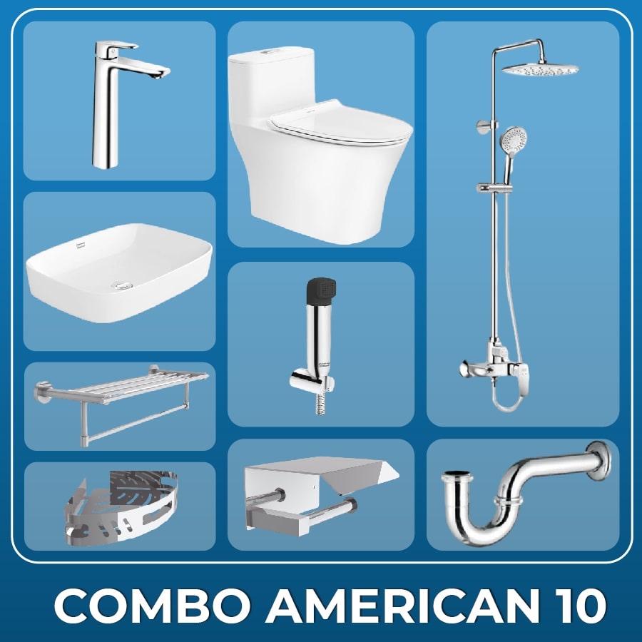 Ảnh Combo Thiết bị vệ sinh American Standard 10 1