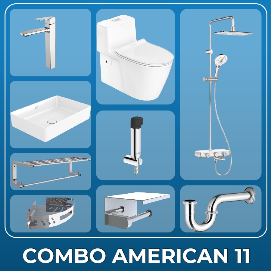 Ảnh Combo Thiết bị vệ sinh American Standard 11 1