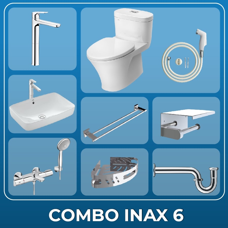 Ảnh Combo thiết bị vệ sinh Inax + Belli số 6 1