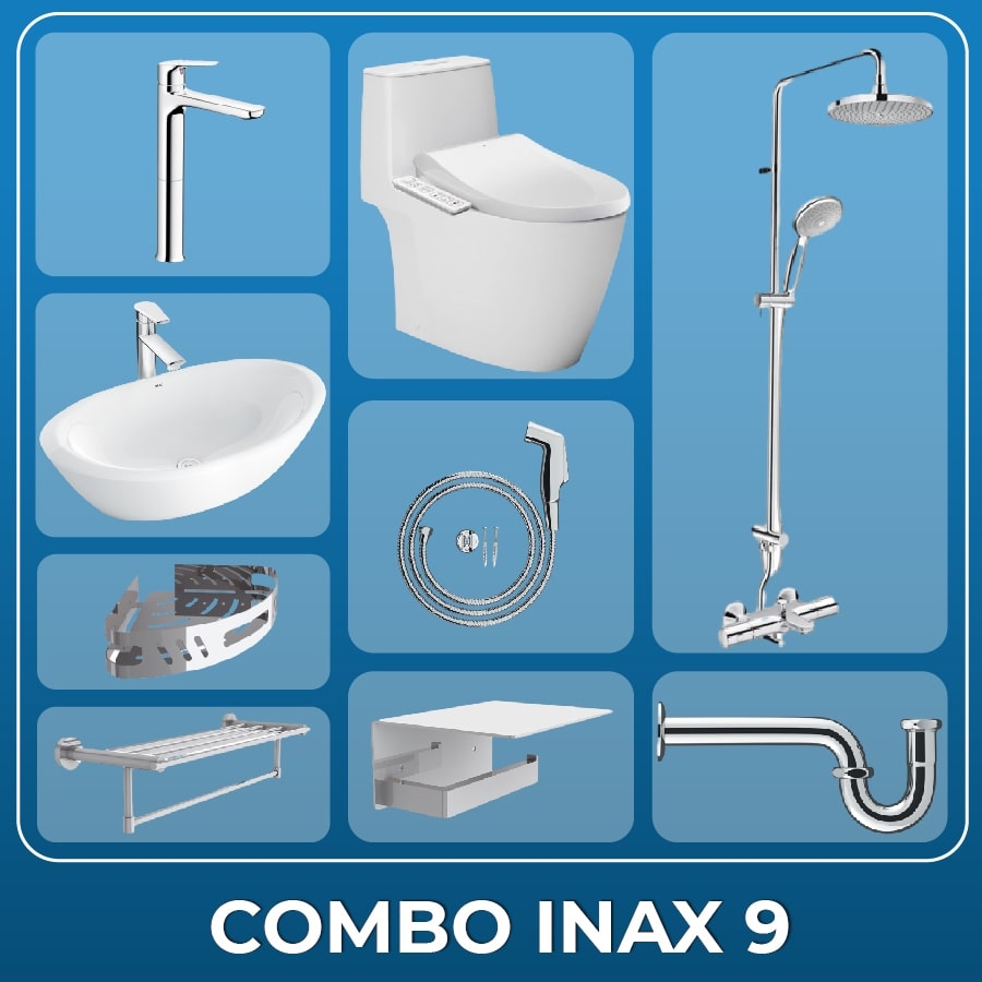 Ảnh Combo thiết bị vệ sinh Inax + Belli số 9 1