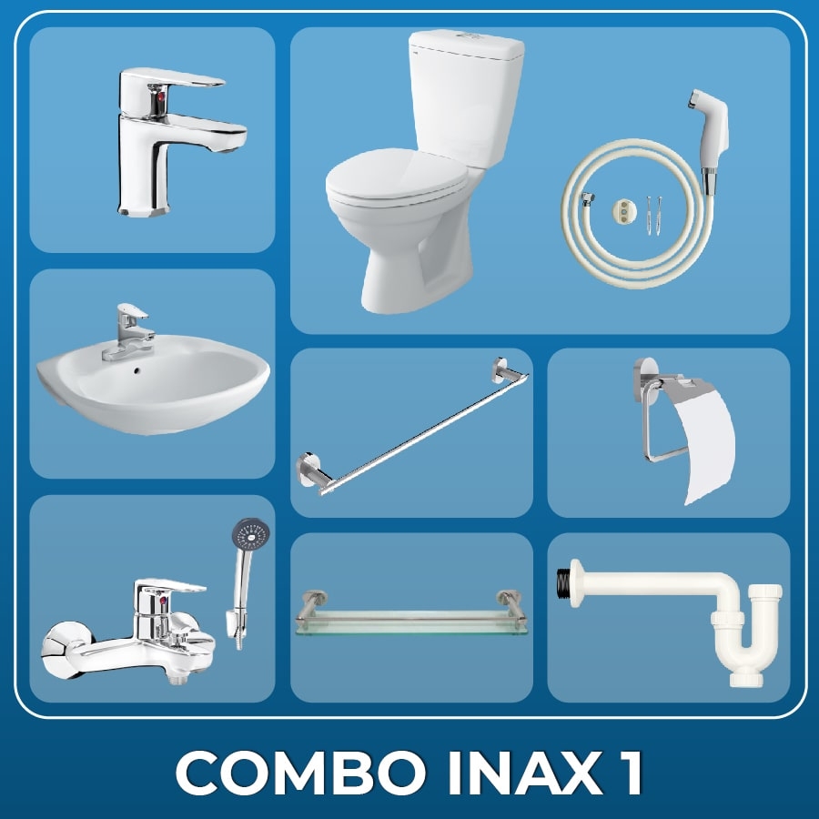 Ảnh Combo thiết bị vệ sinh Inax + Belli số 1 1
