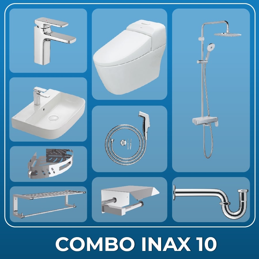 Ảnh Combo thiết bị vệ sinh Inax + Belli số 10 1