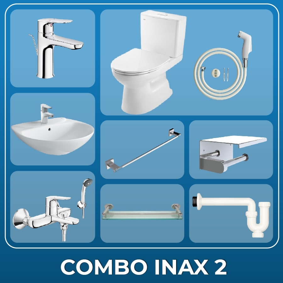 Ảnh Combo thiết bị vệ sinh Inax + Belli số 2 1