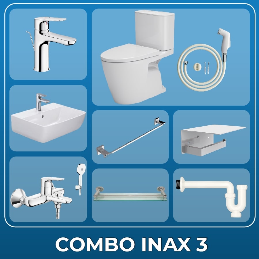 Ảnh Combo thiết bị vệ sinh Inax + Belli số 3 1