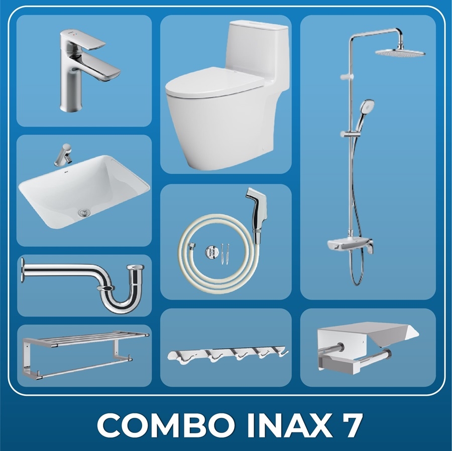 Ảnh Combo thiết bị vệ sinh Inax + Belli số 7 1