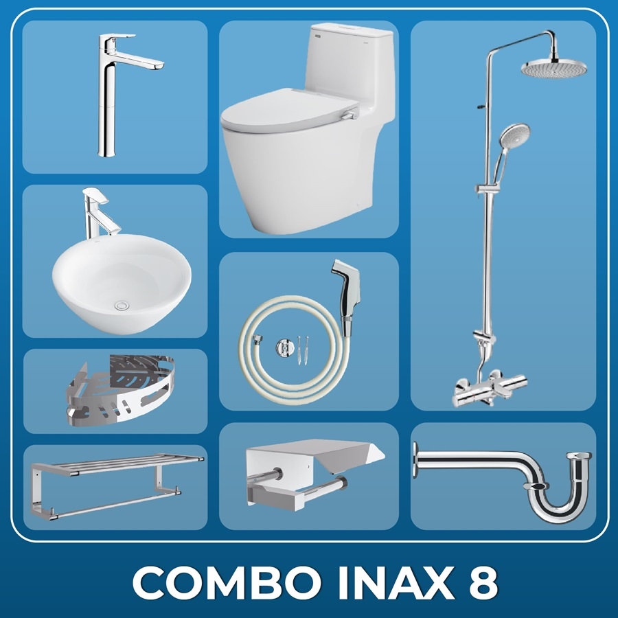 Ảnh Combo thiết bị vệ sinh Inax + Belli số 8 1