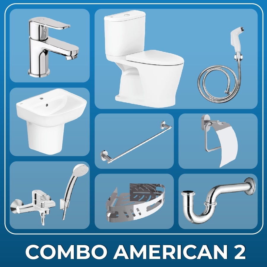 Ảnh Combo thiết bị vệ sinh American Standard 02 1