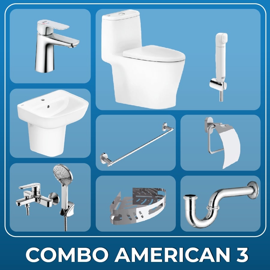 Ảnh Combo thiết bị vệ sinh American Standard 03 1