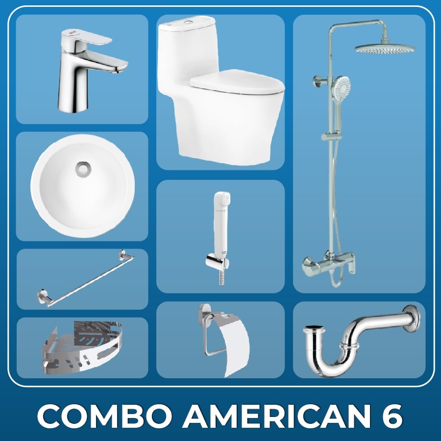 Ảnh Combo Thiết bị vệ sinh American Standard 06 1
