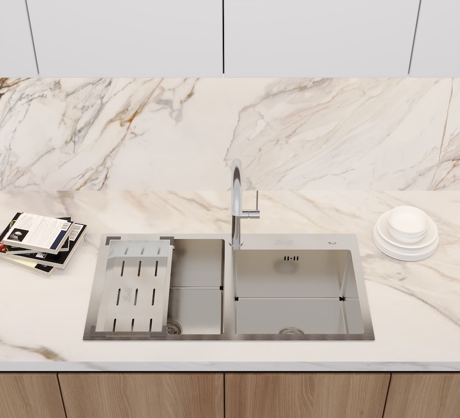 Ảnh Chậu Luxyry 2 hộc lệch BL8245L 1